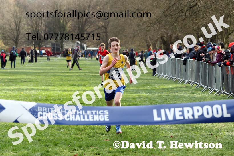 Boys under-13s, European Cross Country Championships Trials, Sefton Park, Liverpool. Photo: David T. Hewitson/Sports for All Pics